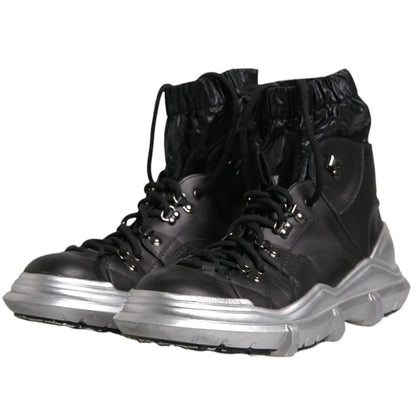 Dolce &amp; Gabbana Schwarzer Nylonstiefel