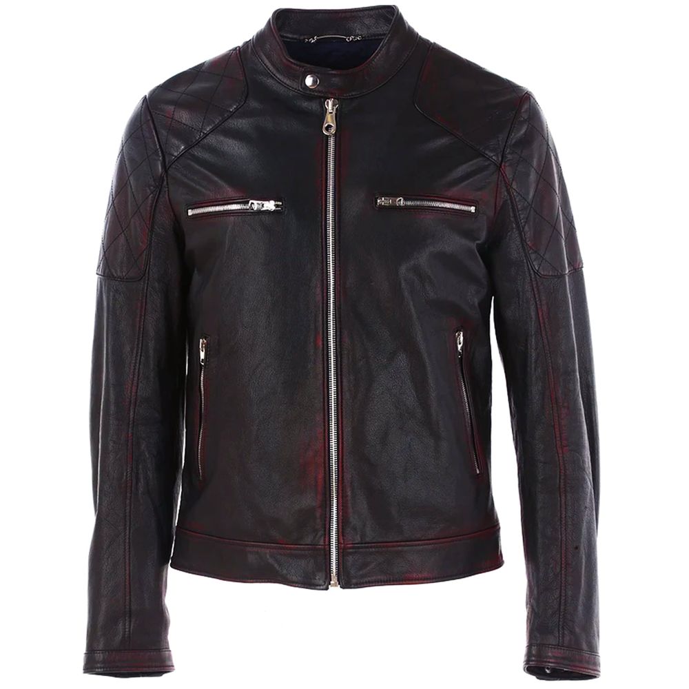 Dolce &amp; Gabbana Schwarze Ziegenlederjacke