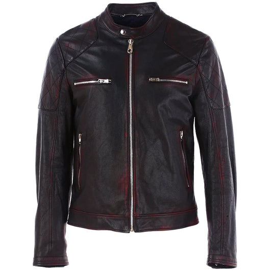 Dolce &amp; Gabbana Schwarze Ziegenlederjacke