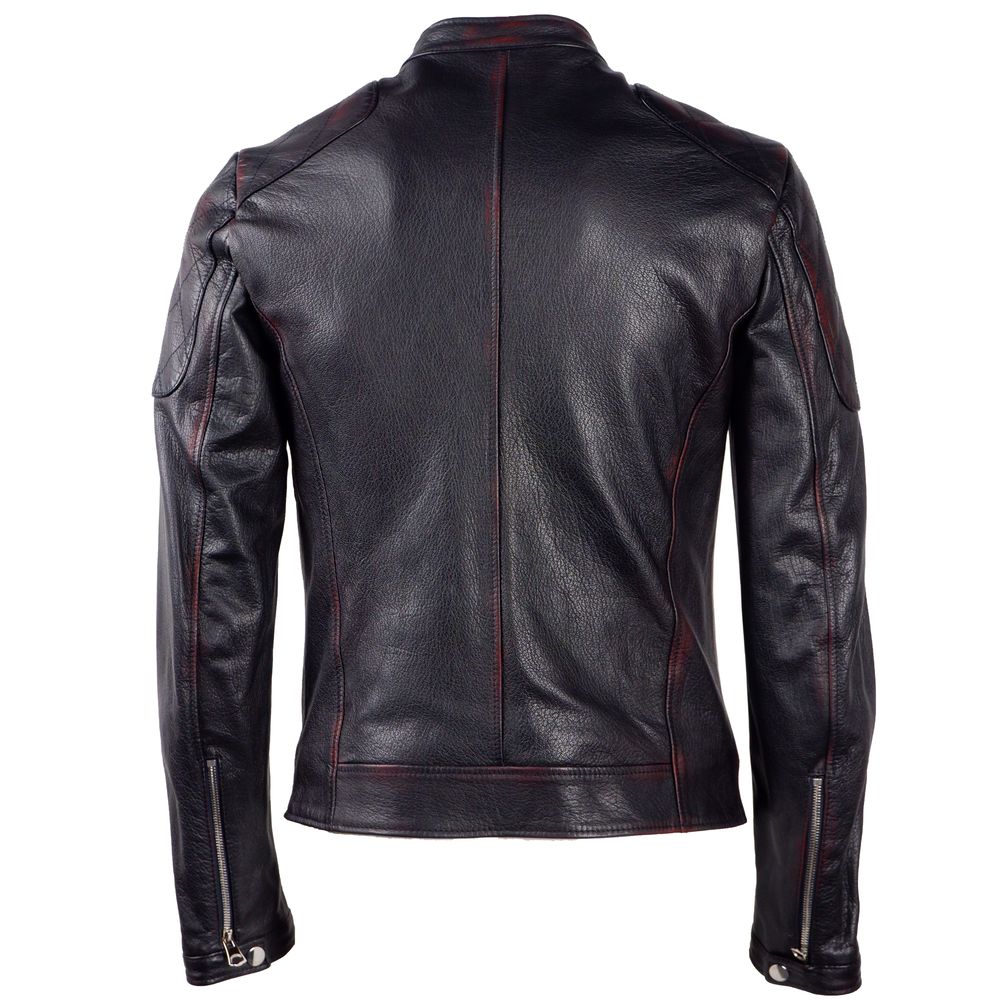 Dolce &amp; Gabbana Schwarze Ziegenlederjacke