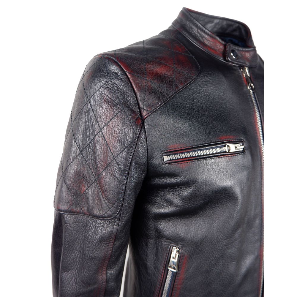 Dolce &amp; Gabbana Schwarze Ziegenlederjacke