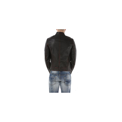 Dolce &amp; Gabbana Schwarze Ziegenlederjacke