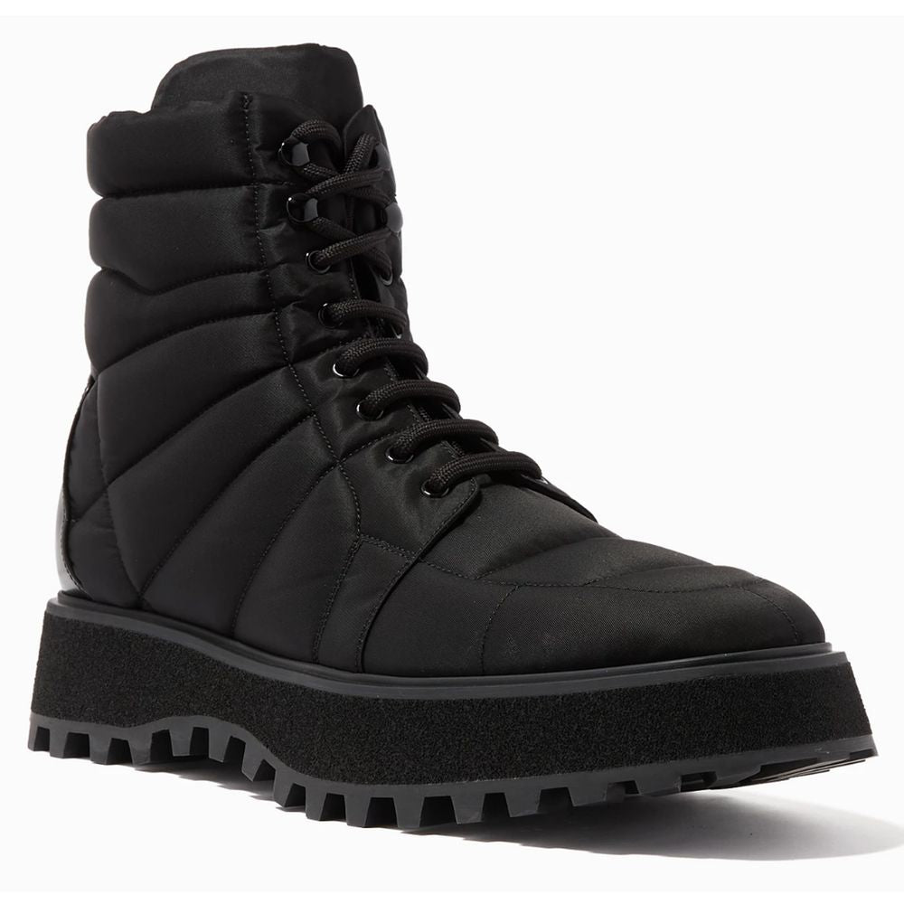 Dolce &amp; Gabbana Schwarzer Nylonstiefel