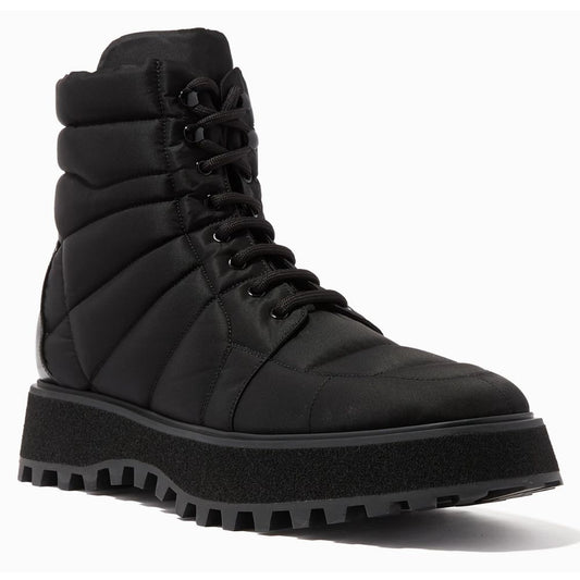 Dolce &amp; Gabbana Schwarzer Nylonstiefel