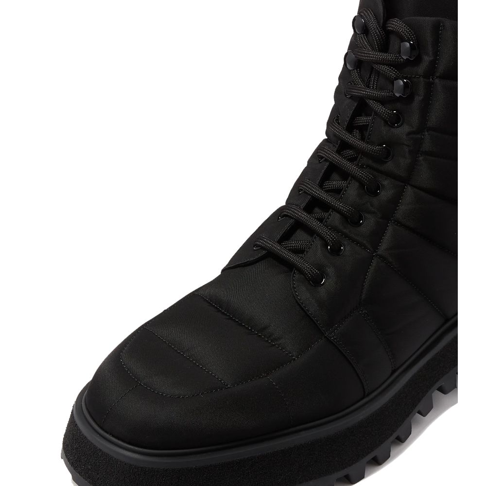 Dolce &amp; Gabbana Schwarzer Nylonstiefel