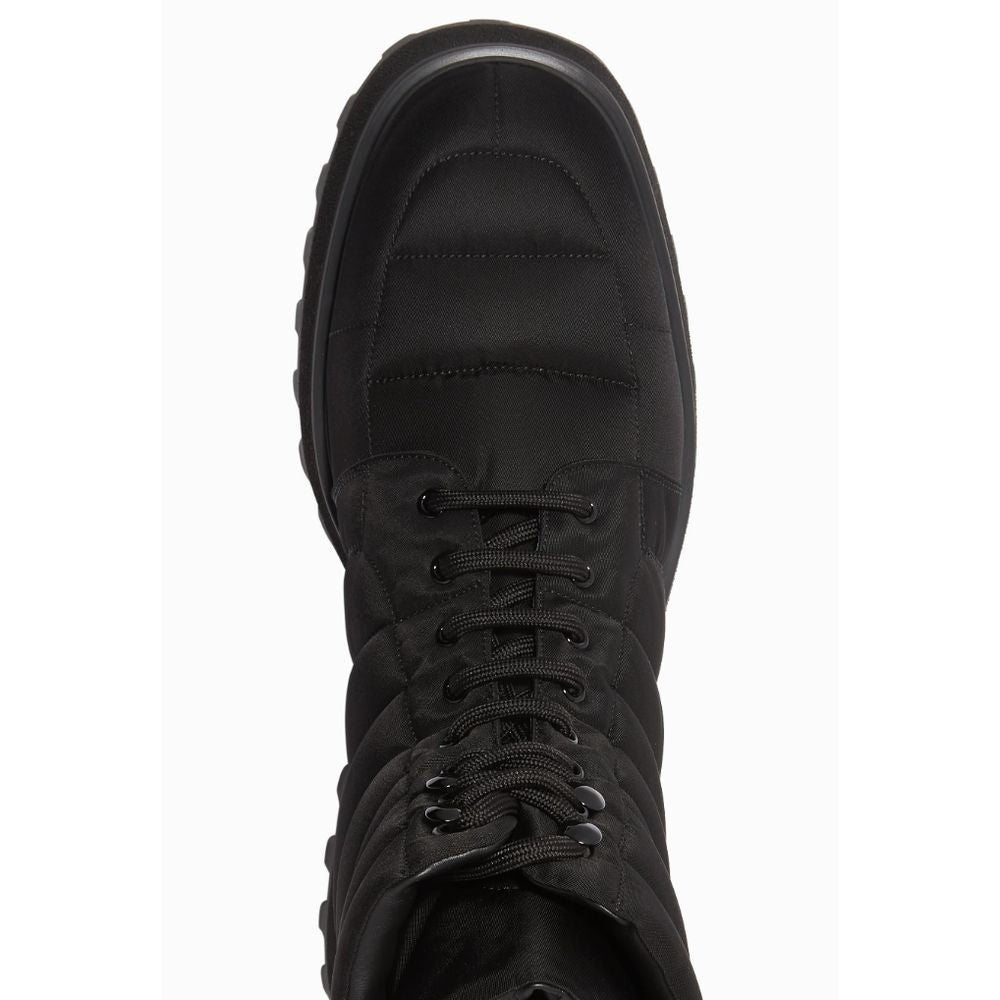 Dolce &amp; Gabbana Schwarzer Nylonstiefel