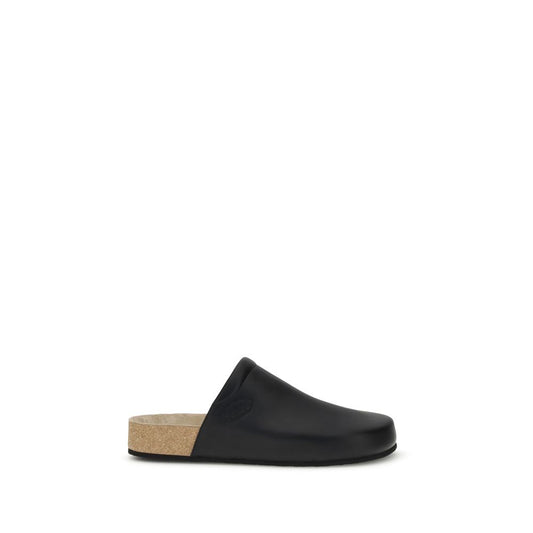 Balenciaga Lederpantoletten mit Kork-Innensohle