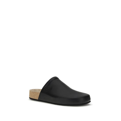 Balenciaga Lederpantoletten mit Kork-Innensohle