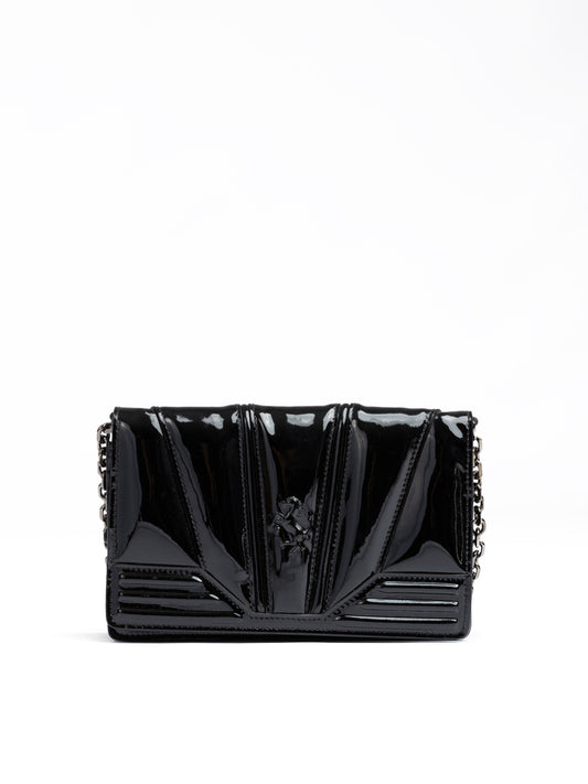 Ferrari Black GT Lackledertasche mit Kette