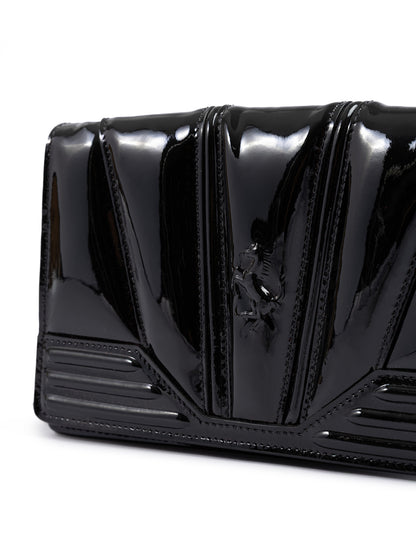 Ferrari Black GT Lackledertasche mit Kette