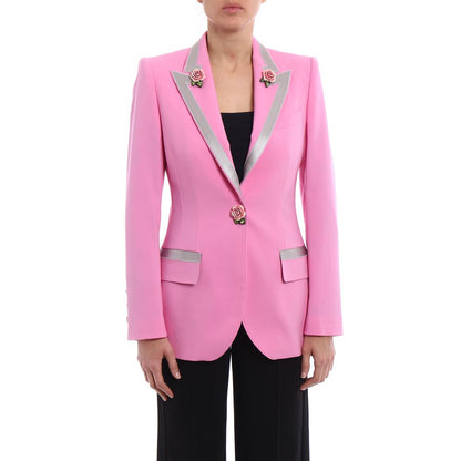 Dolce &amp; Gabbana Rosa Wolljacken &amp; Mantel