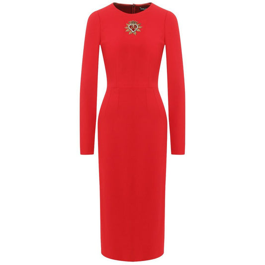 Dolce &amp; Gabbana Rotes Viskosekleid