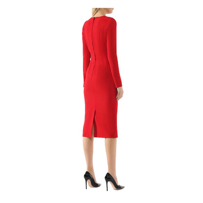 Dolce &amp; Gabbana Rotes Viskosekleid