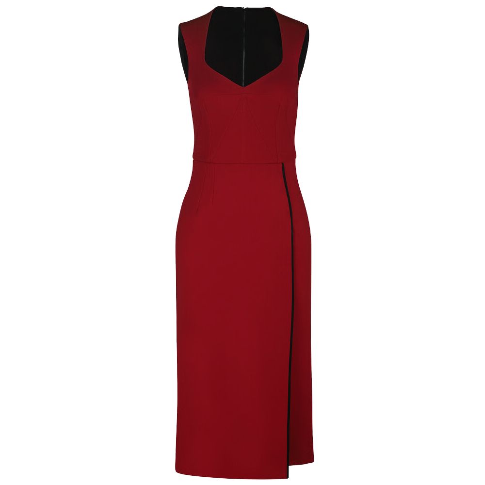 Dolce &amp; Gabbana Rotes Viskosekleid