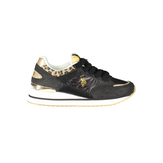 US POLO ASSN. Schwarzer Polyester-Sneaker