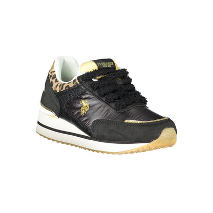 US POLO ASSN. Schwarzer Polyester-Sneaker