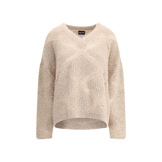 Pullover aus Kaschmir- und Alpakamischung mit V-Ausschnitt von Giorgio Armani