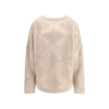 Pullover aus Kaschmir- und Alpakamischung mit V-Ausschnitt von Giorgio Armani