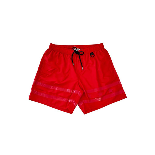 Iceberg Red Polyester Men Swim Shorts