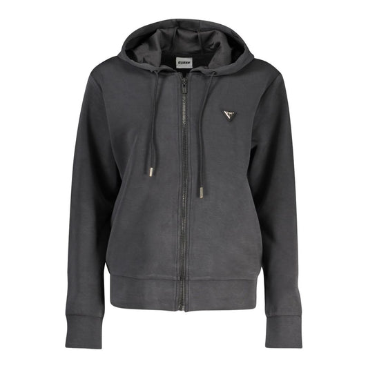 Guess Jeans – Schwarzer Polyesterpullover