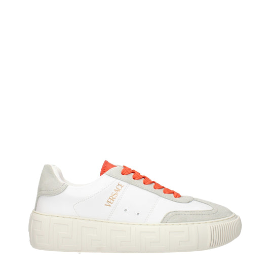 Weiße Ledersneaker von Versace