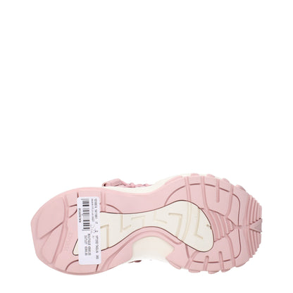 Versace – Rosafarbene, klobige Leder-Sneaker