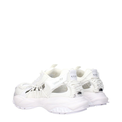 Versace Weiße niedrige Lederschuhe