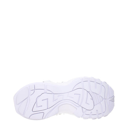 Versace Weiße niedrige Lederschuhe