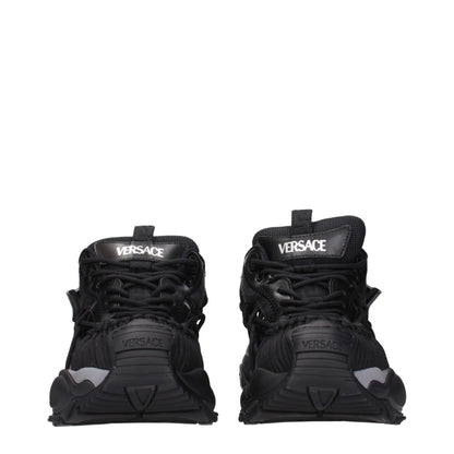 Versace – Schwarze Sport-Sneaker aus Leder