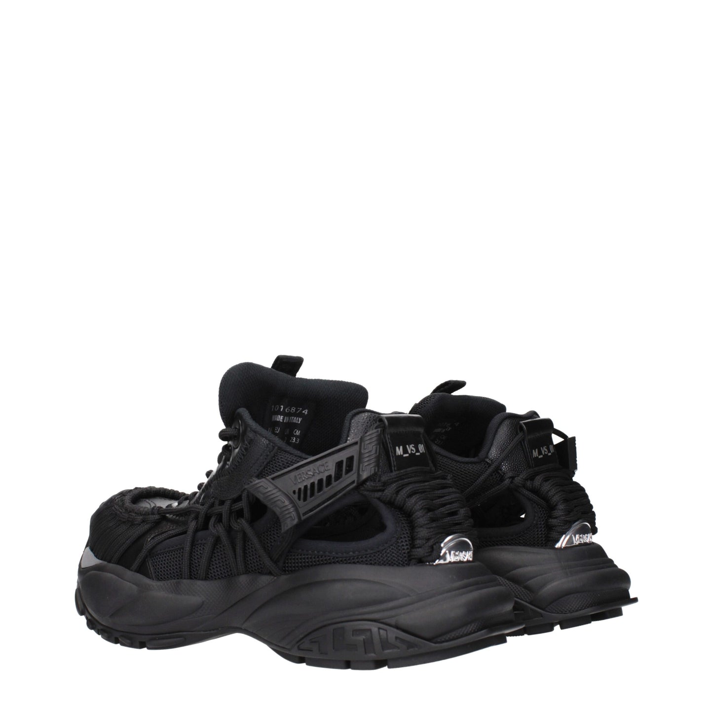 Versace – Schwarze Sport-Sneaker aus Leder