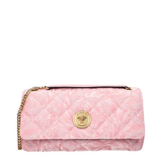 Versace Rosa Stoff-Umhängetaschen