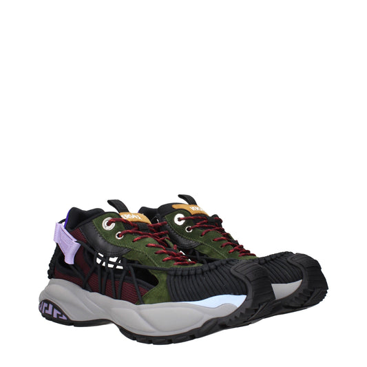 Versace – Mehrfarbige Sport-Sneaker aus Leder