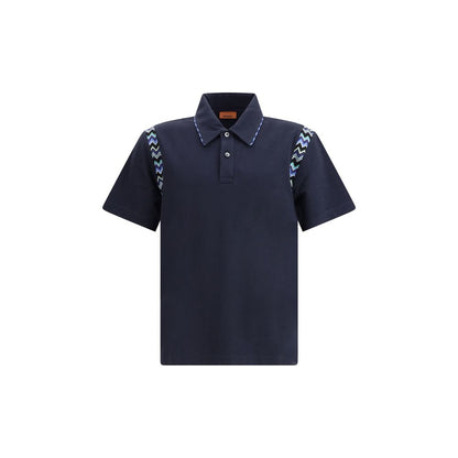 Missoni Poloshirt mit Zickzack-Details