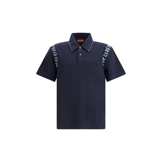 Missoni Poloshirt mit Zickzack-Details