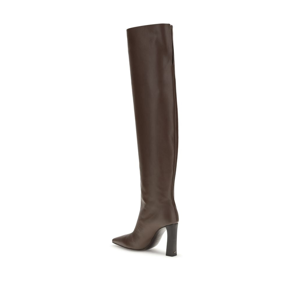 Giuseppe Zanotti Extra hohe Lederstiefel