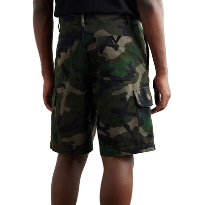 Valentino – Cargo-Shorts mit Camouflage-Muster