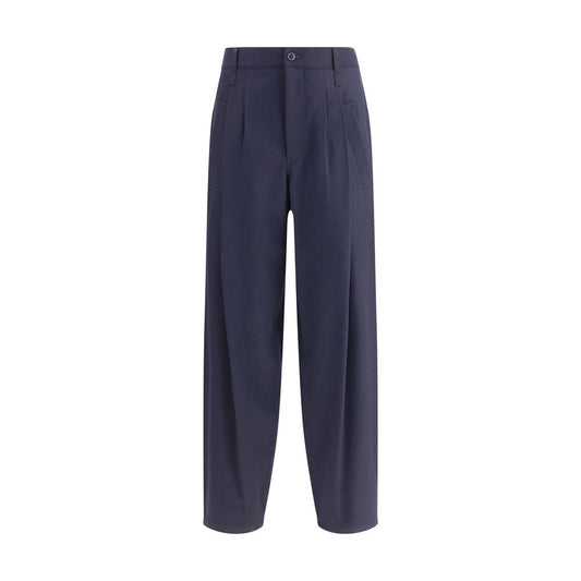 Giorgio Armani Leichte Single-Dart-Hose aus Wollstoff