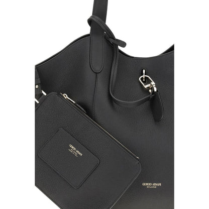 Giorgio Armani – Mittelgroße Umhängetasche aus Wildleder