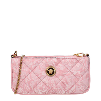Versace Umhängetaschen aus rosa Stoff