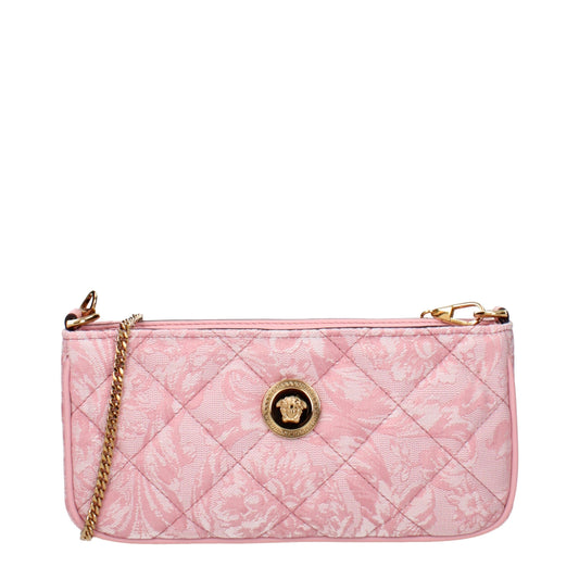 Versace Umhängetaschen aus rosa Stoff