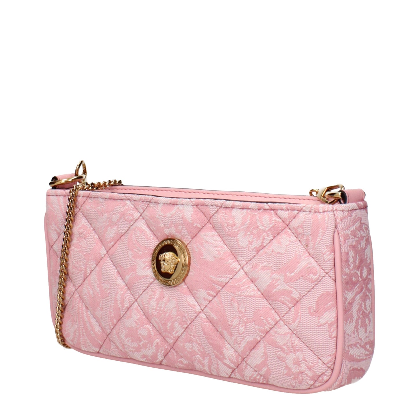 Versace Umhängetaschen aus rosa Stoff
