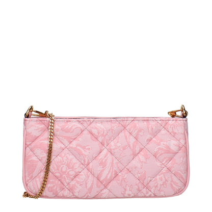 Versace Umhängetaschen aus rosa Stoff