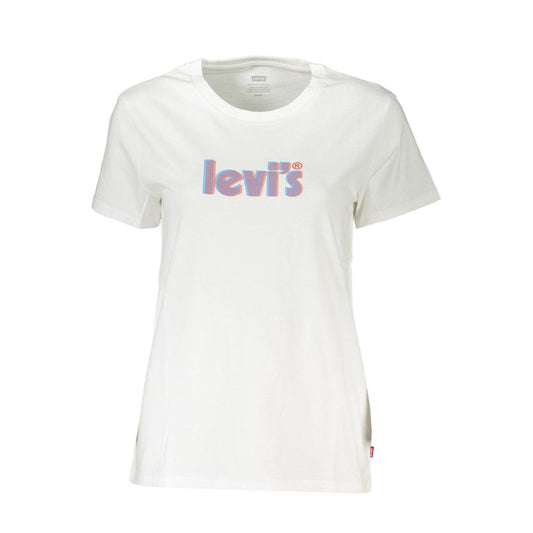 Levi's – Weiße Baumwolloberteile und T-Shirts