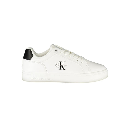 Calvin Klein Damen Sneaker aus weißem Leder