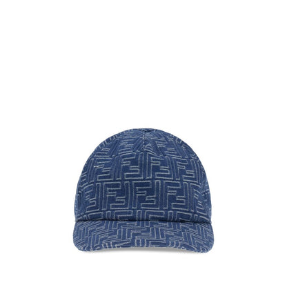 Fendi Denim-Baseballmütze mit Stickerei