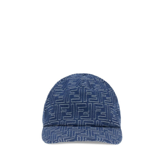 Fendi Denim-Baseballmütze mit Stickerei