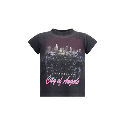 Balenciaga – Geschrumpftes T-Shirt „City of Angels“