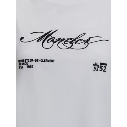 Kurzes T-Shirt mit Moncler-Logo