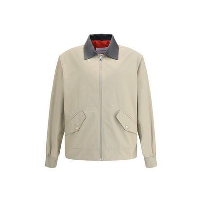 Givenchy Harrington-Jacke aus Baumwolle mit Lederdetails