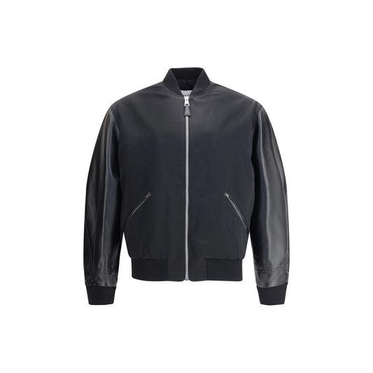 Givenchy Bomberjacke aus Leder und Satin